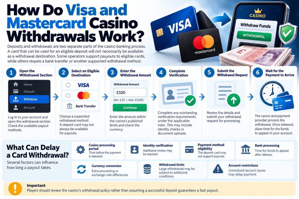 how do visa and mastercard casino withdrawals work